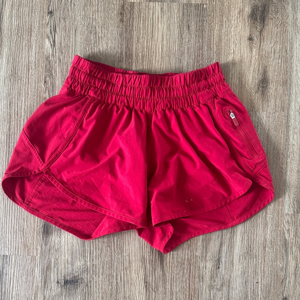 lululemon athletica Red Tracker Shorts